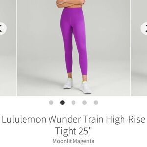 Lululemon Wonder Train High Rise Leggings